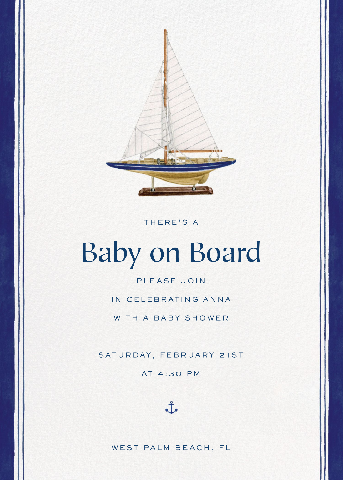 Baby on Board - Baby Shower Invitation